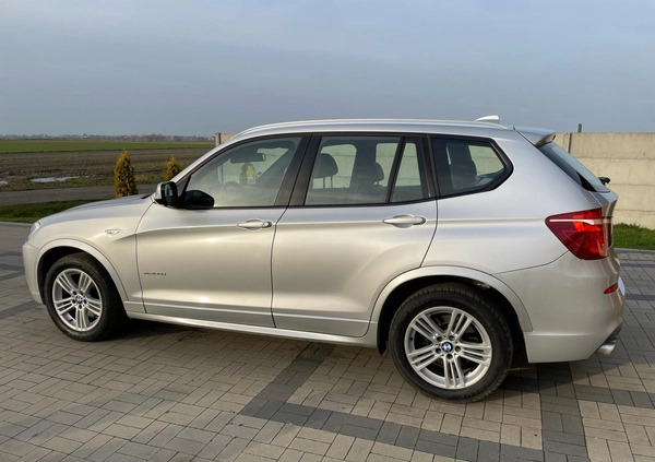 BMW X3 cena 76500 przebieg: 172500, rok produkcji 2012 z Rogoźno małe 254